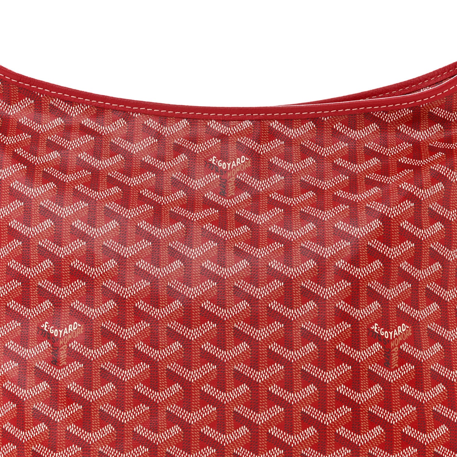 Goyard Goyardine Boheme Hobo Red 8 of 11