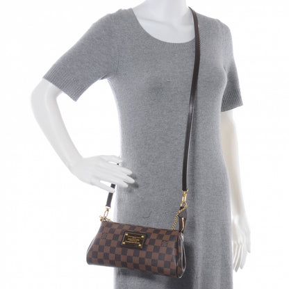 Louis Vuitton Damier Ebene Eva Clutch 2 of 8