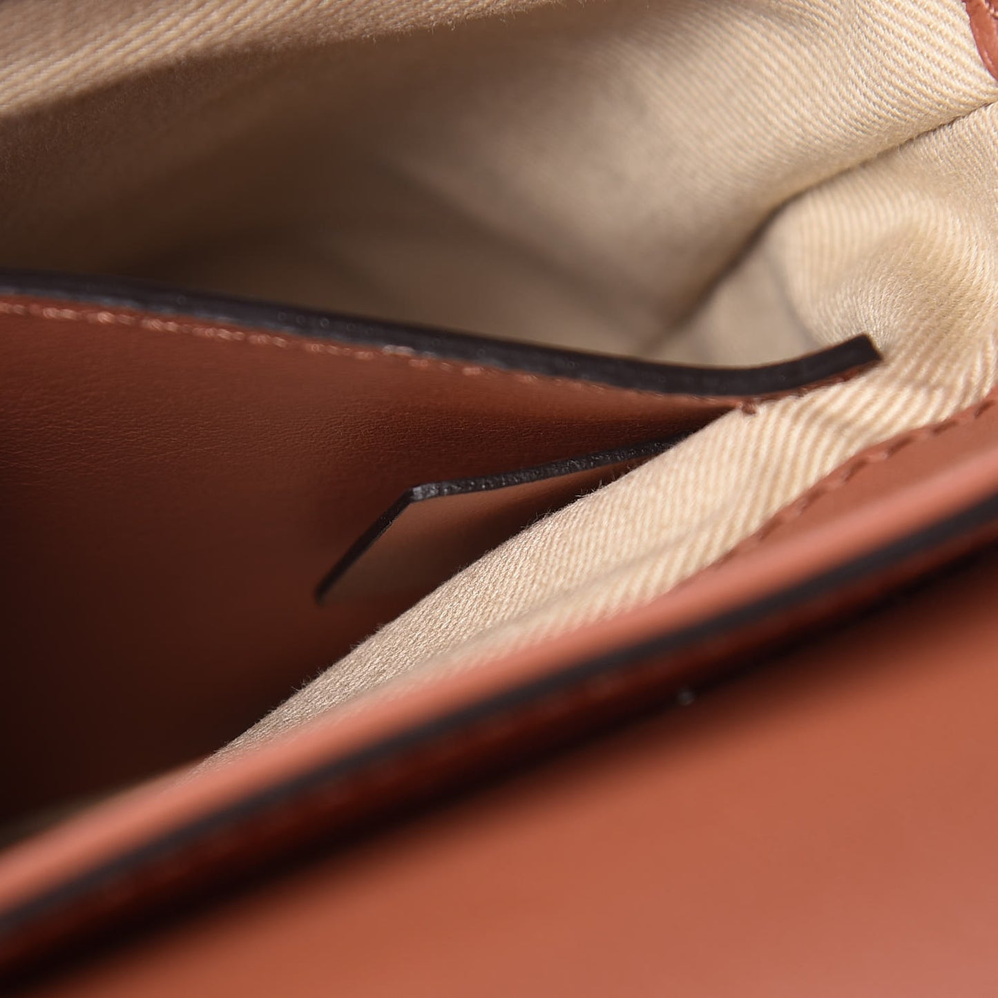 Calfskin Crocodile Embossed Small Aby Lock Chestnut Brown