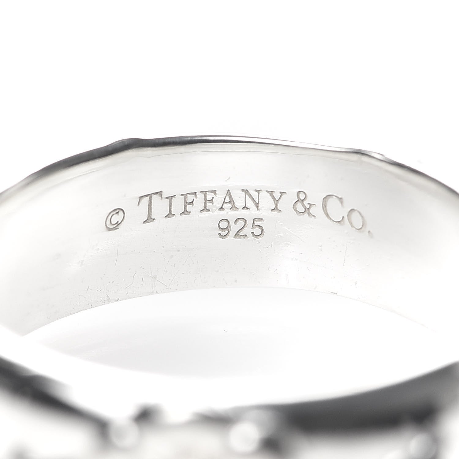 Tiffany Sterling Silver Nature Rose Ring 54 7 4 of 4