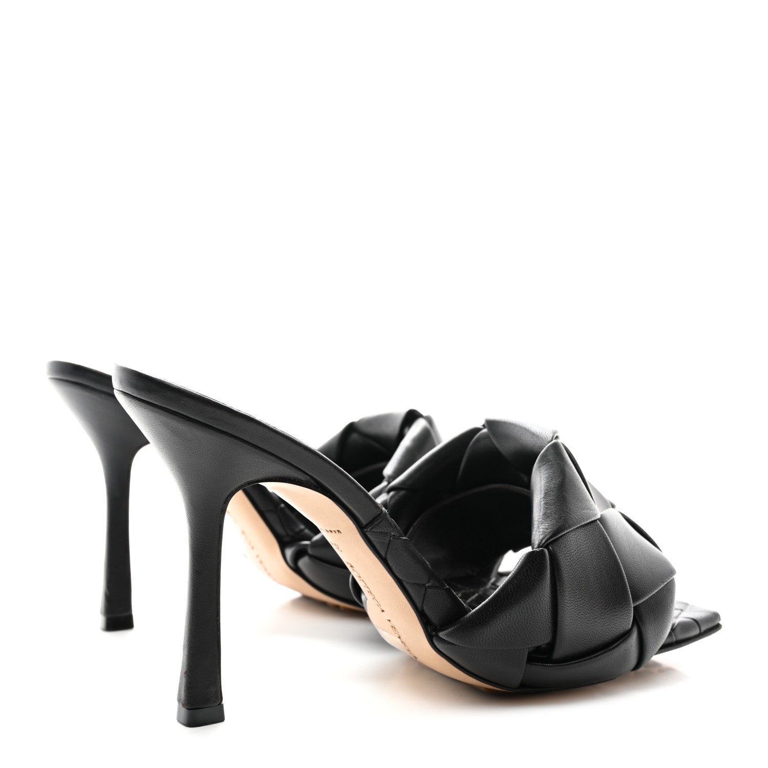Bottega Veneta Nappa Maxi Intrecciato Lido Mule Sandals 39 Black 4 of 12