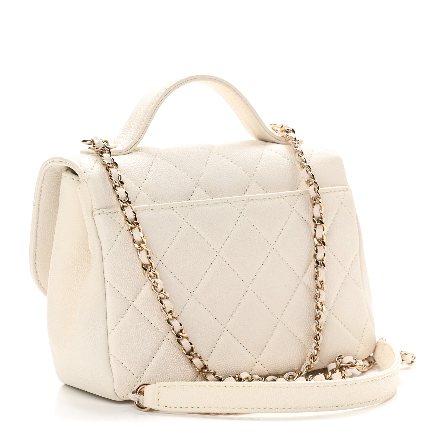 Chanel Caviar Quilted Small Business Affinity Flap White 4 of 12