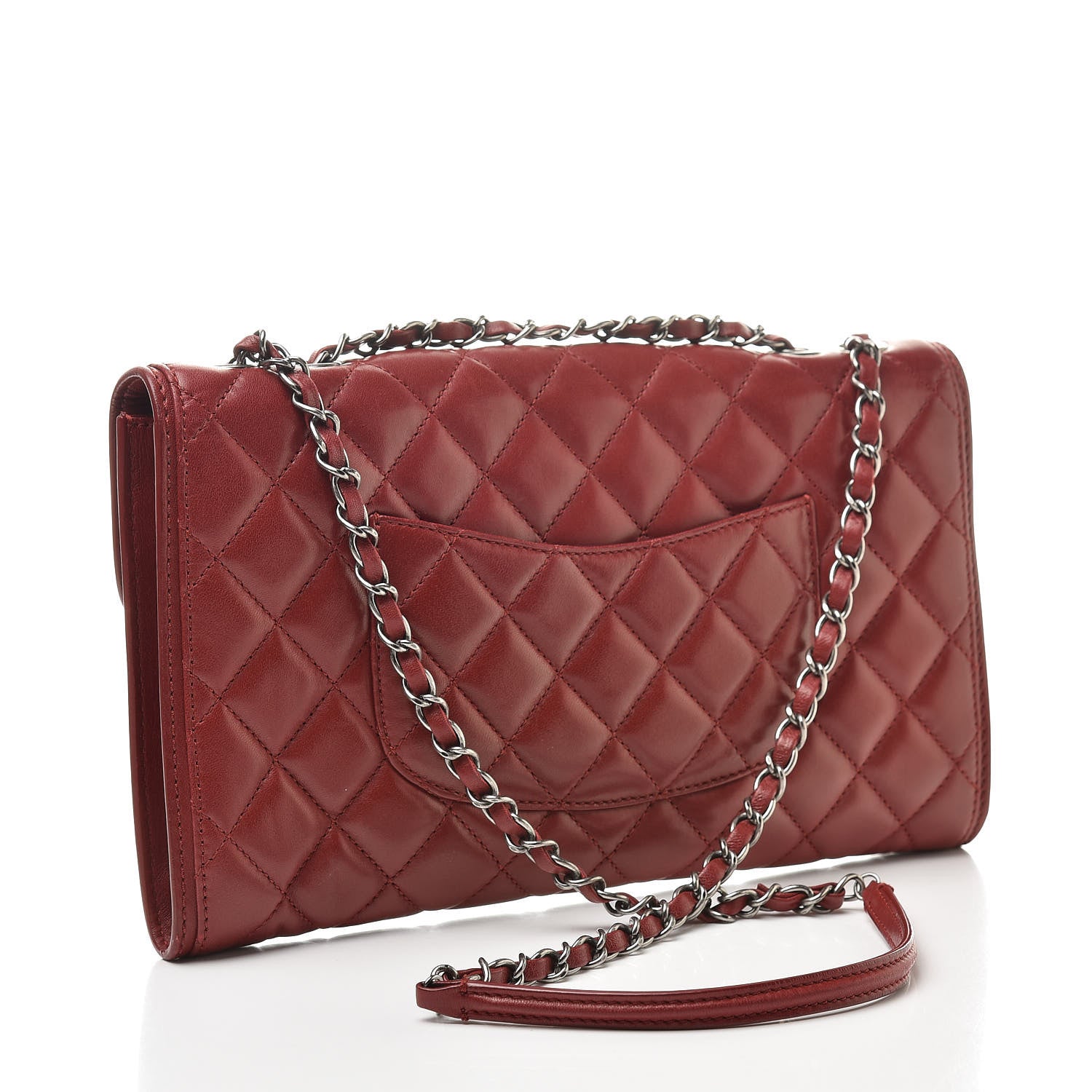 Chanel Lambskin Quilted Citizen Zip Flap Red 3 of 15