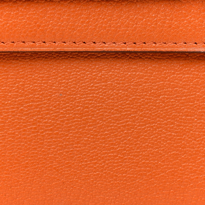 Hermes Chevre Mysore Kelly Longue Wallet Orange 8 of 16