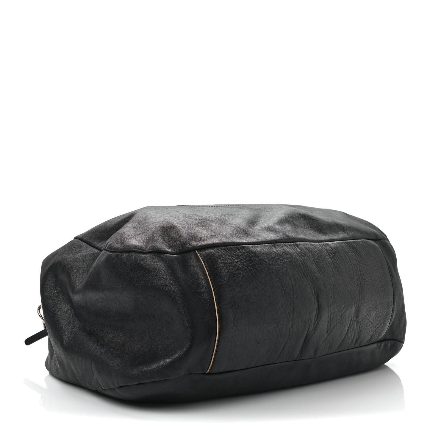 Lambskin Large Edgy Hobo Black