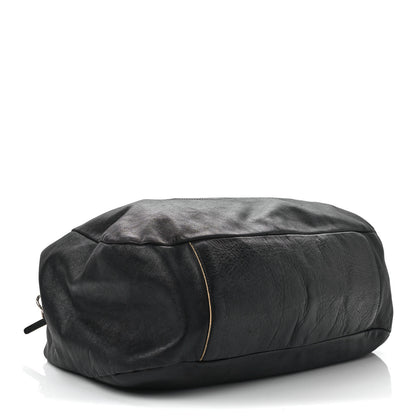 Chanel Lambskin Large Edgy Hobo Black 4 of 14