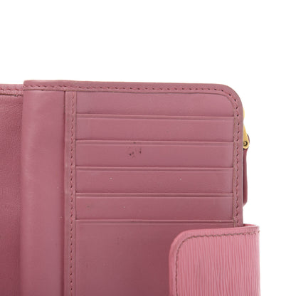 Prada Vitello Move Compact Wallet Geranio 8 of 13