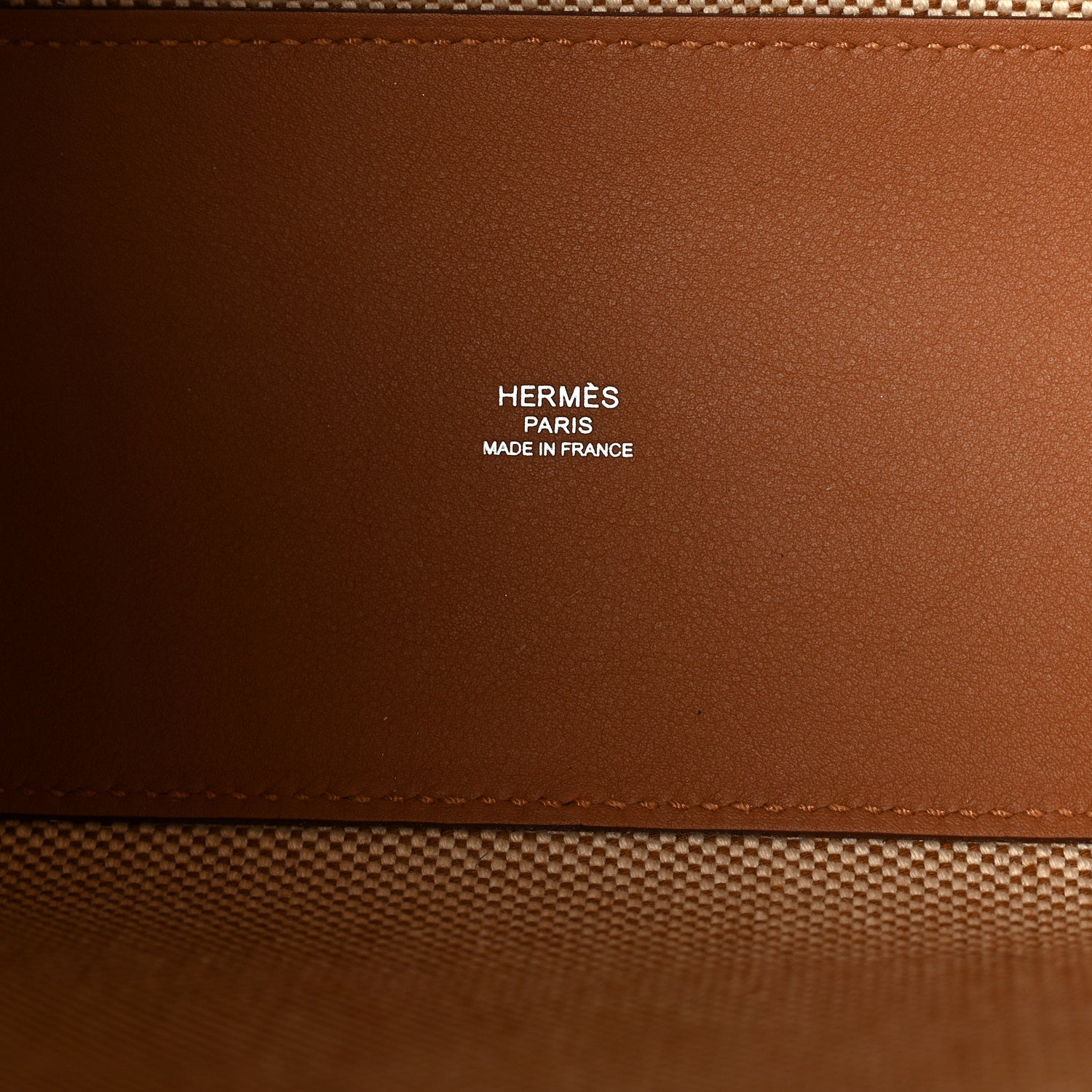 Hermes Swift Toile H Cabas H En Biais 27 Ecru Naturel Gold 6 of 10