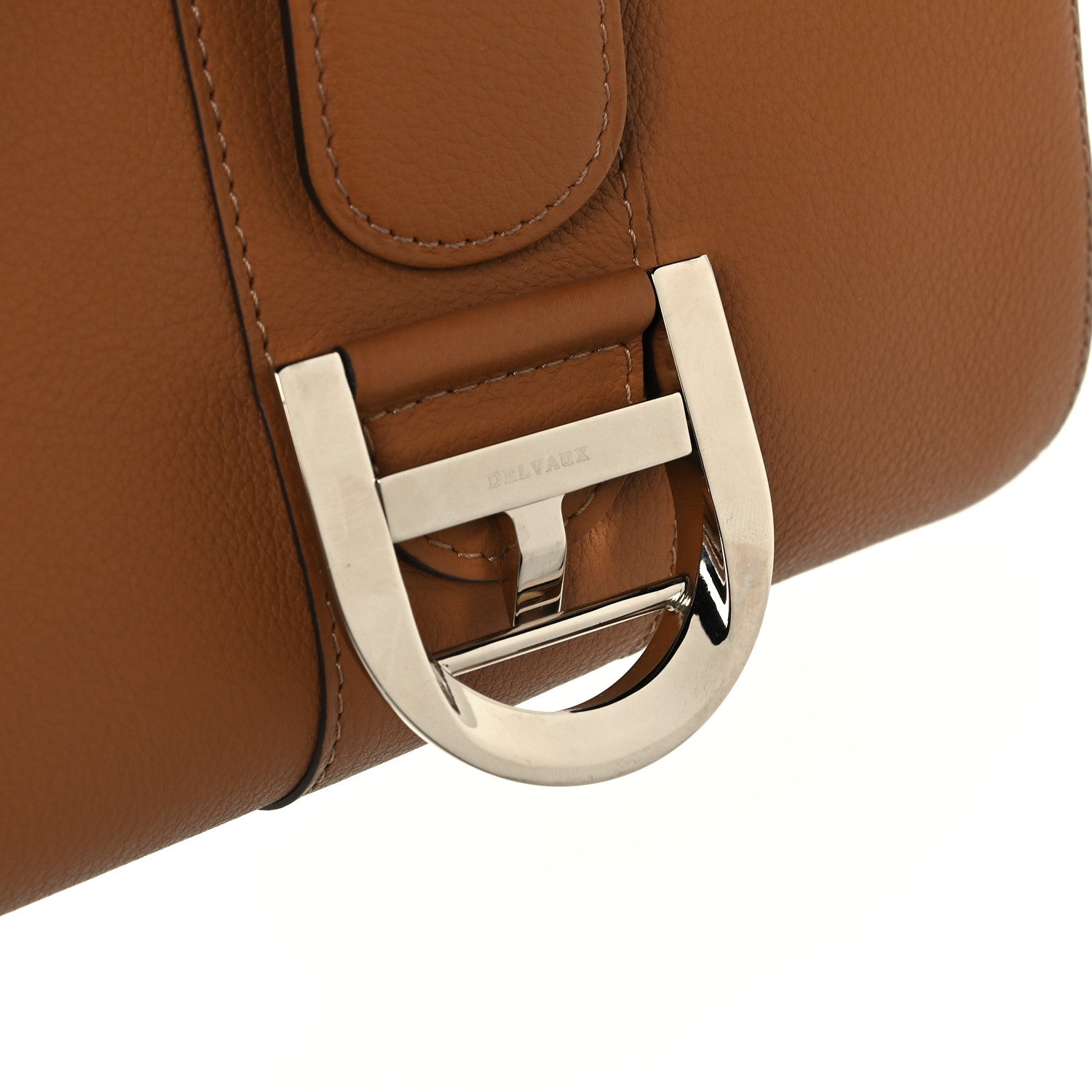 Delvaux Grained Calfskin Mini Brillant Satchel Natural 8 of 11