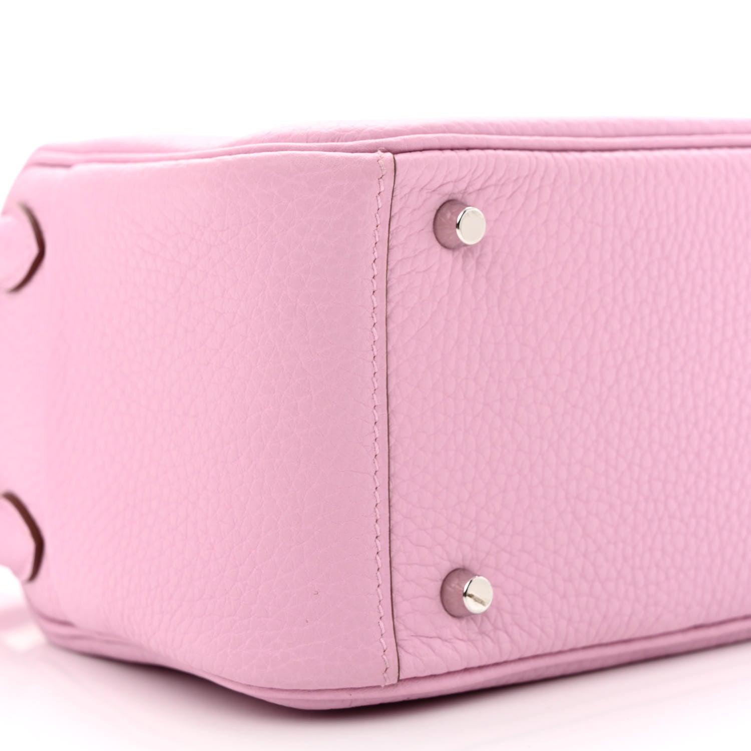 Hermes Taurillon Clemence Mini Lindy 20 Mauve Sylvestre 9 of 11