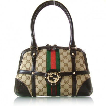 Gucci Monogram Signature Reins Tote 1 of 11
