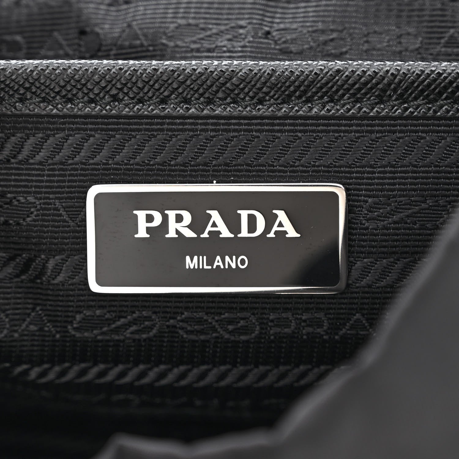 Prada Tessuto Nylon Saffiano Small Backpack Black 6 of 11