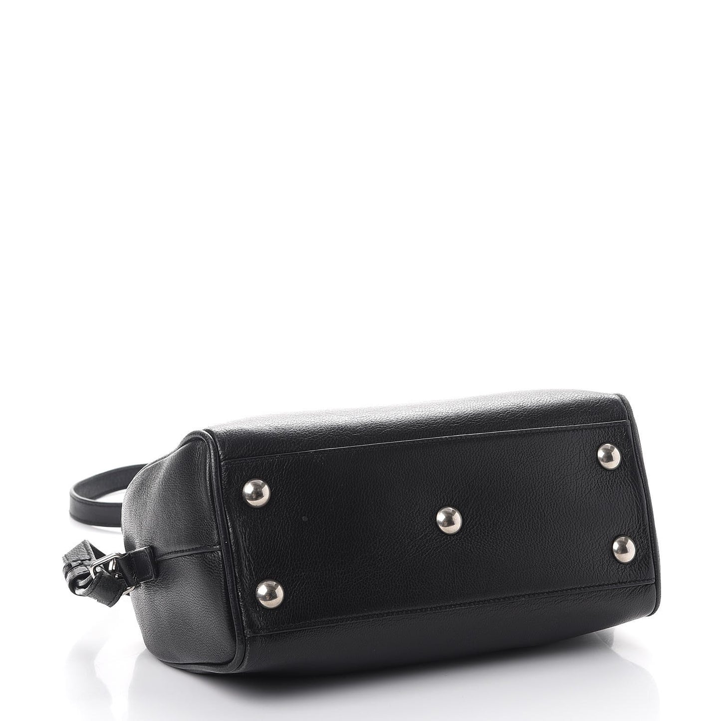 Goatskin Embellished Classic Baby Duffle Black