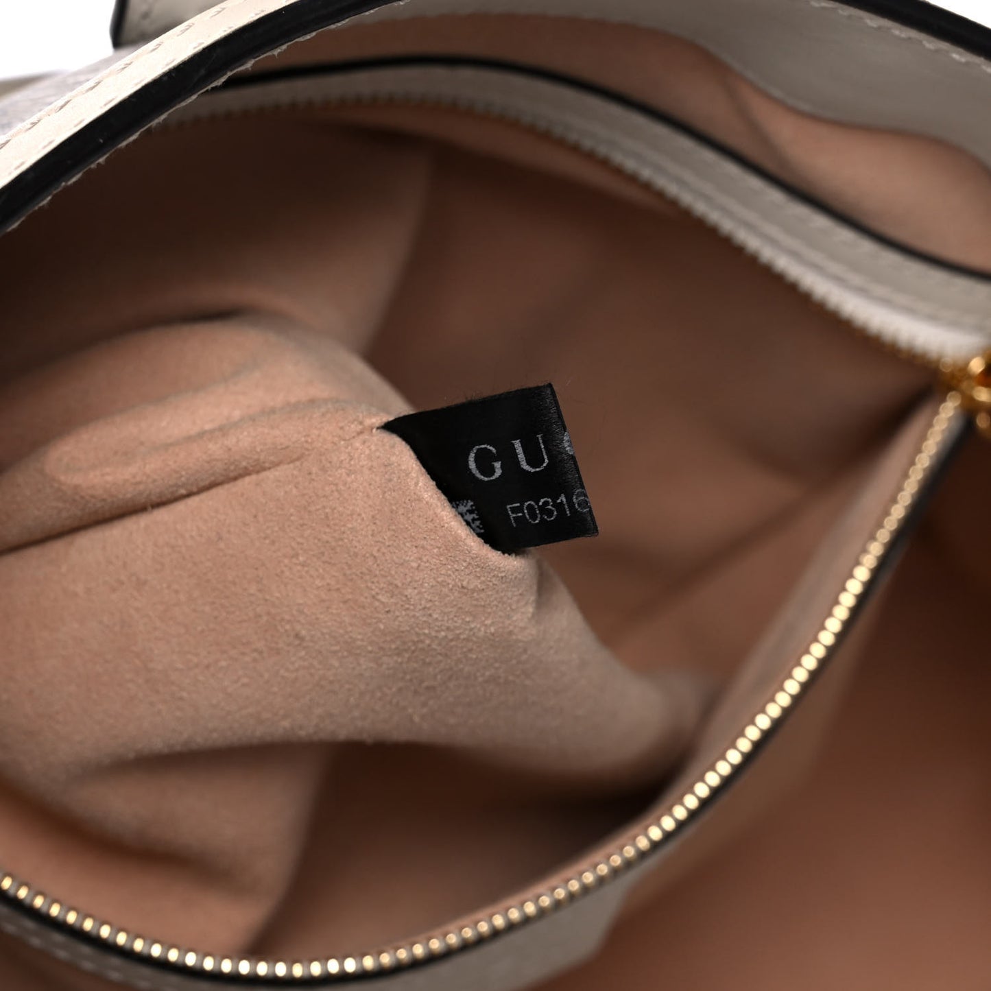 GG Supreme Monogram Medium Padlock Tote White