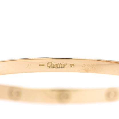 Cartier 18K Yellow Gold LOVE Bracelet 21 4 of 6