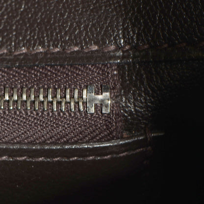 Hermes Toile Togo Birkin 35 Chocolate 18 of 31