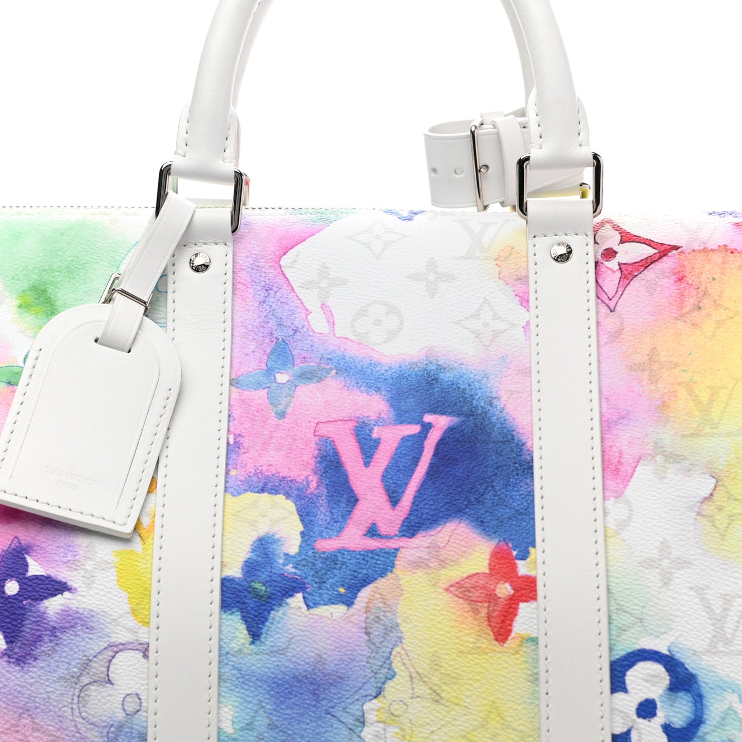 Monogram Watercolor Keepall Bandouliere 50 Multicolor