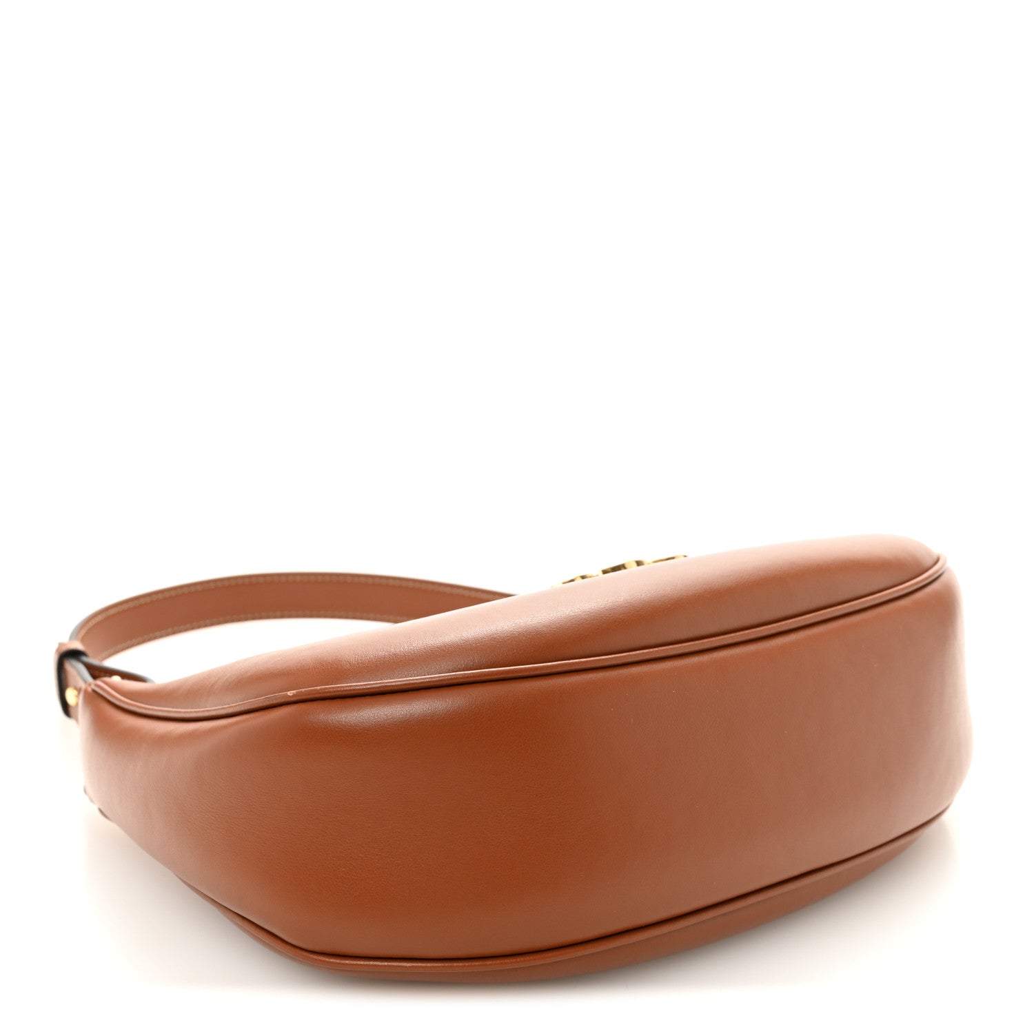 Celine Smooth Calfskin Medium Strap Ava Triomphe Shoulder Bag Tan 4 of 11