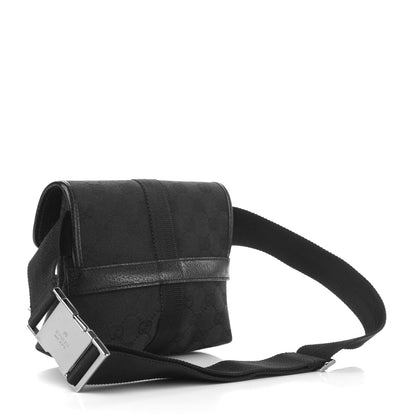 Gucci GG Monogram Web Buckle Belt Bag Black 3 of 10