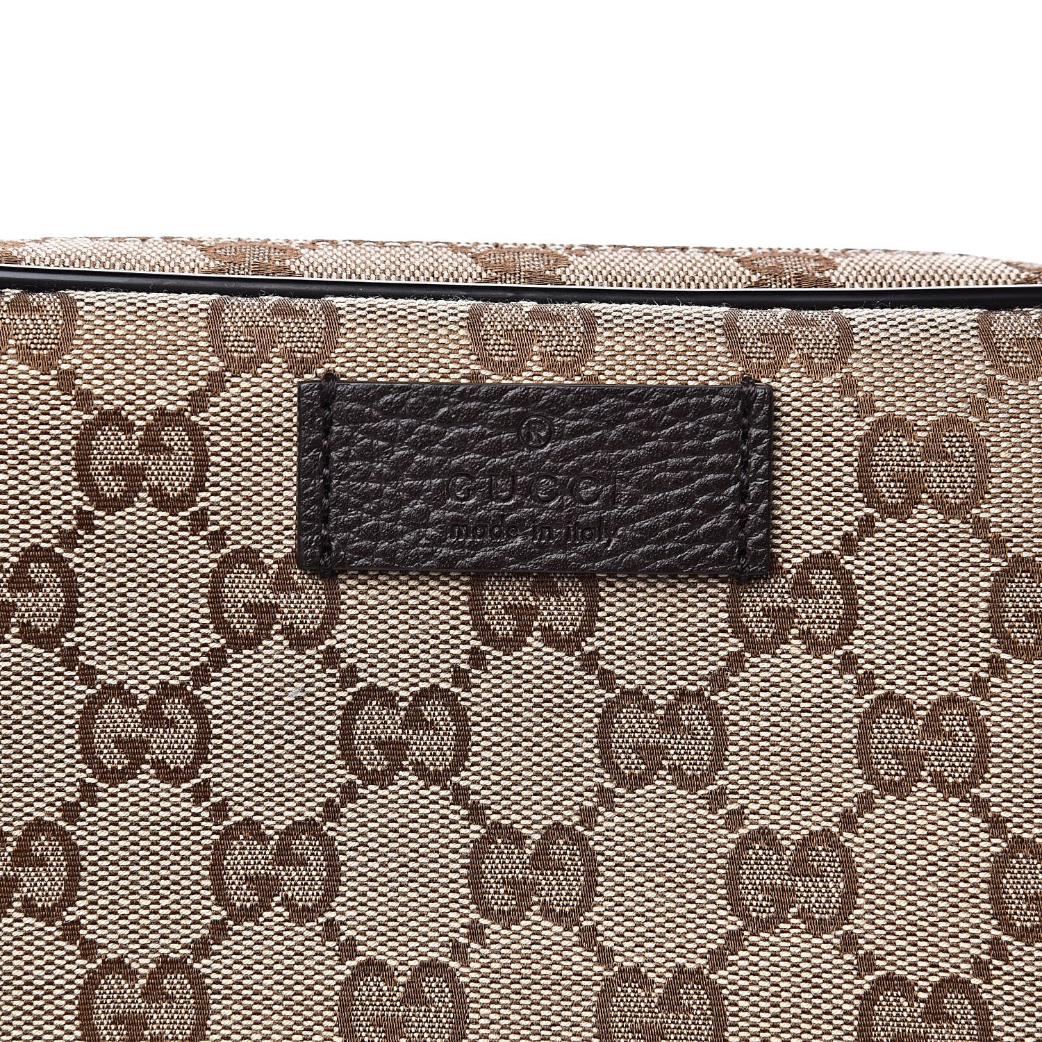 Gucci Monogram Belt Bag Dark Brown 10 of 10