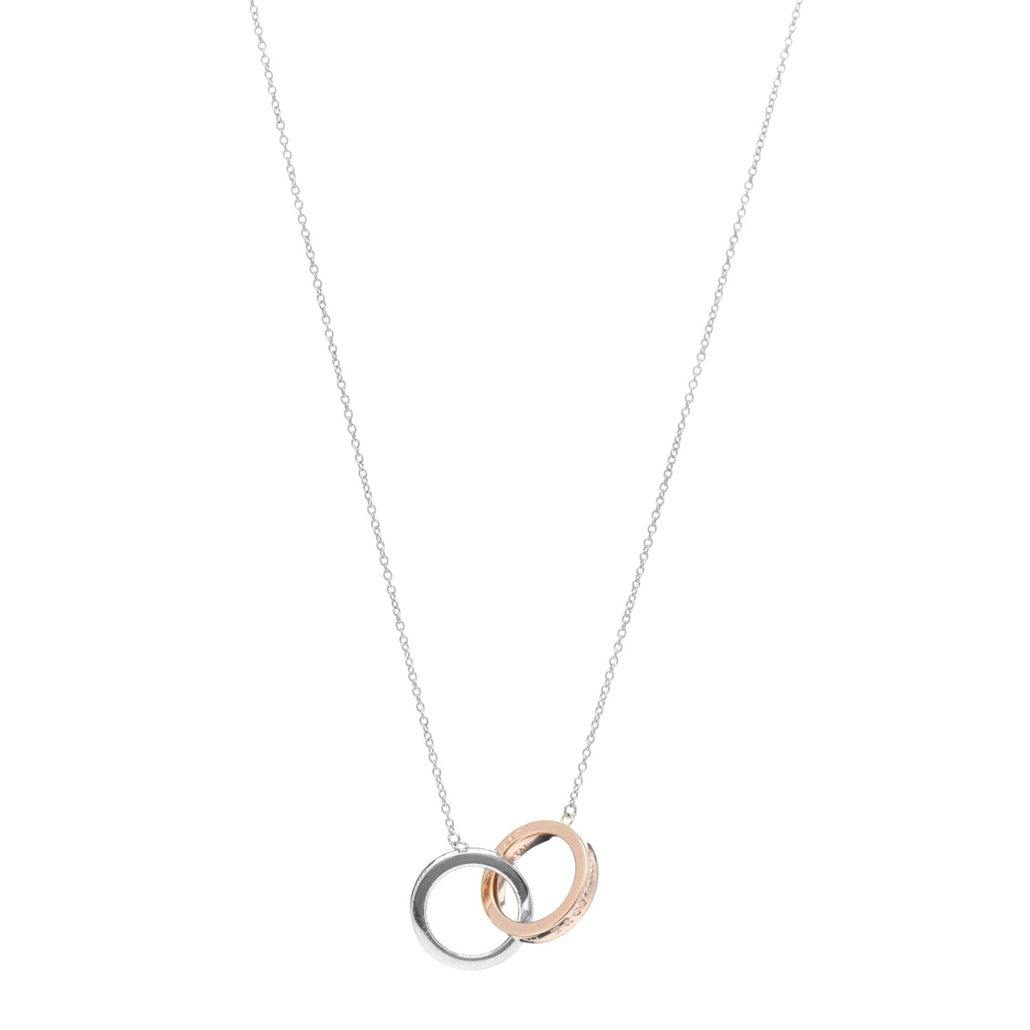 Sterling Silver Rubedo 1837 Interlocking Circles Pendant Necklace
