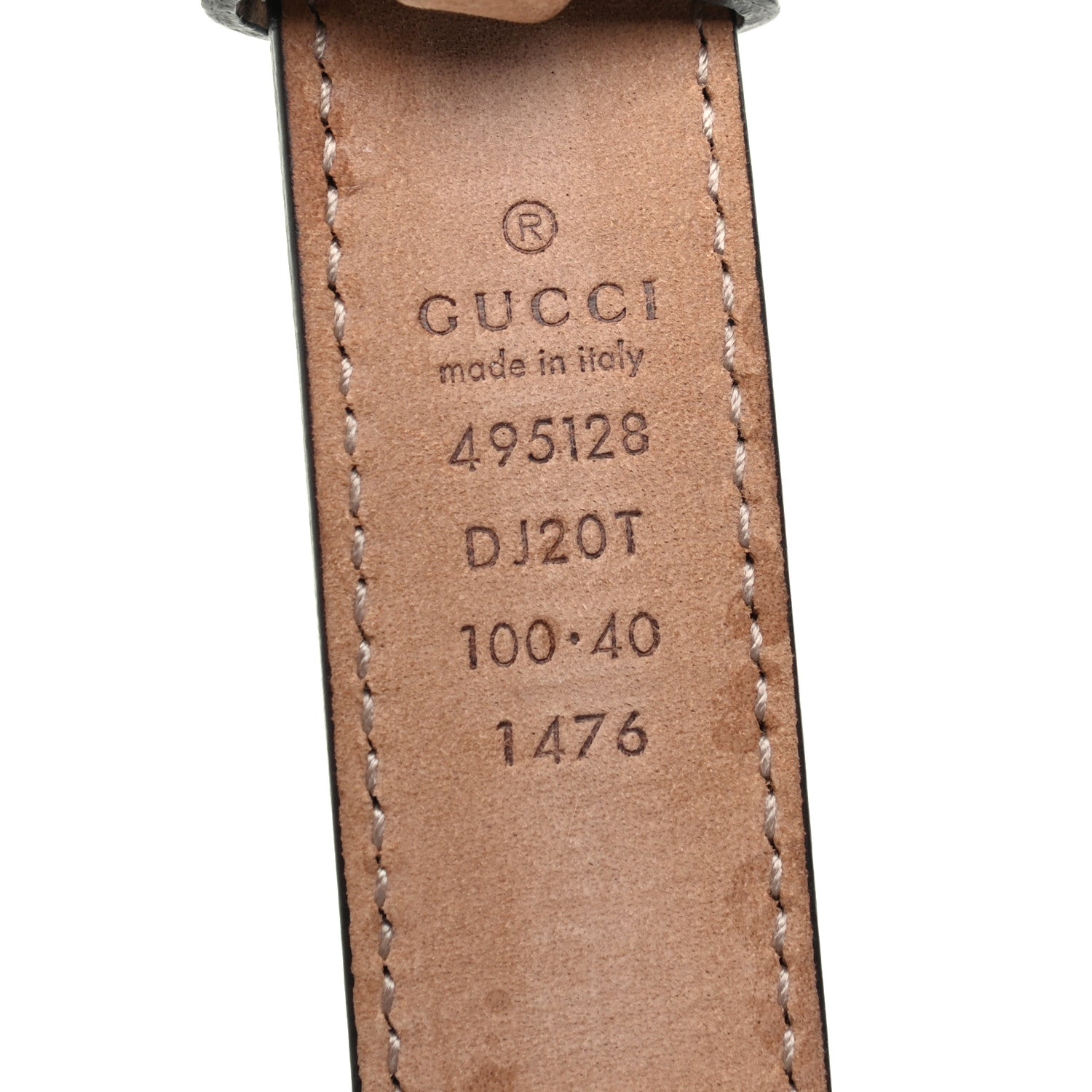 Gucci Calfskin Framed Double G Belt 100 40 Black 3 of 6
