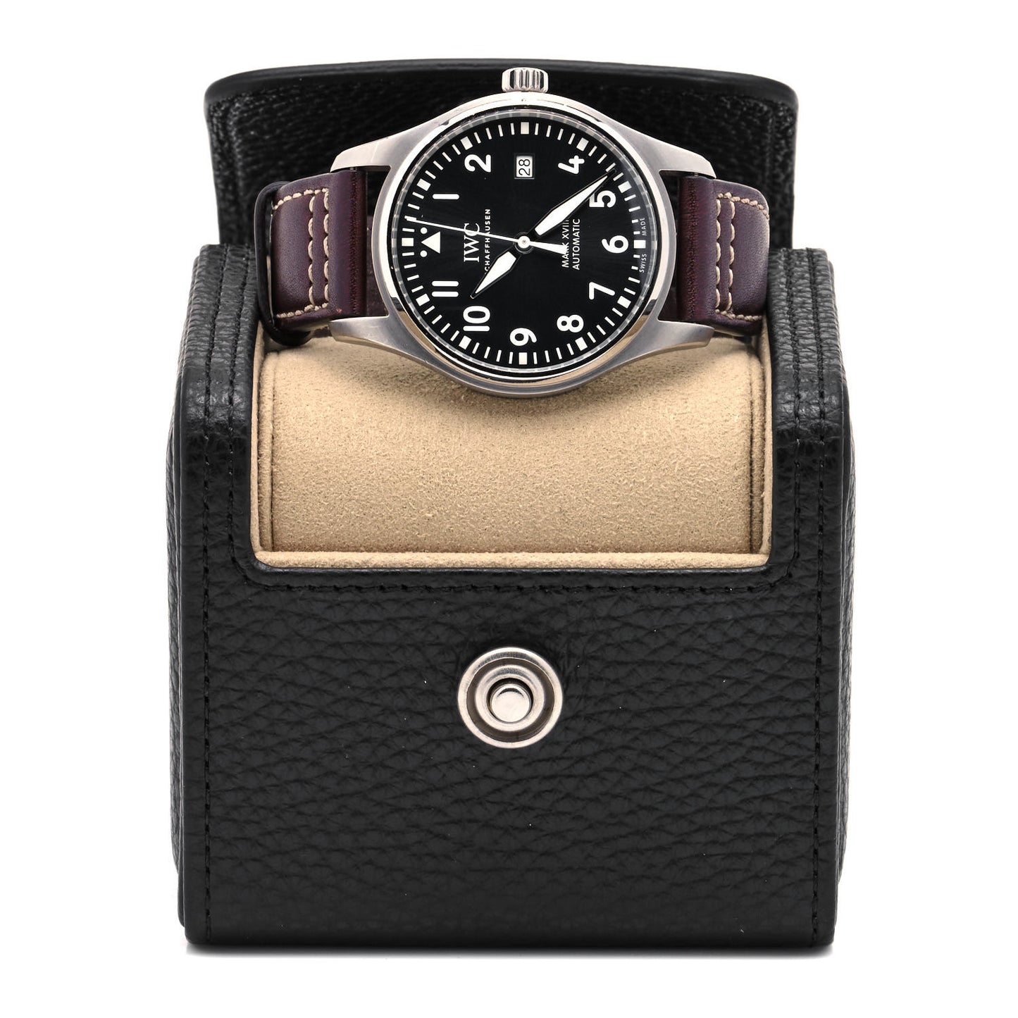 Stainless Steel Calfskin 40mm Pilot Mark XVIII Edition Le Petit Prince Automatic Watch Blue IW327010