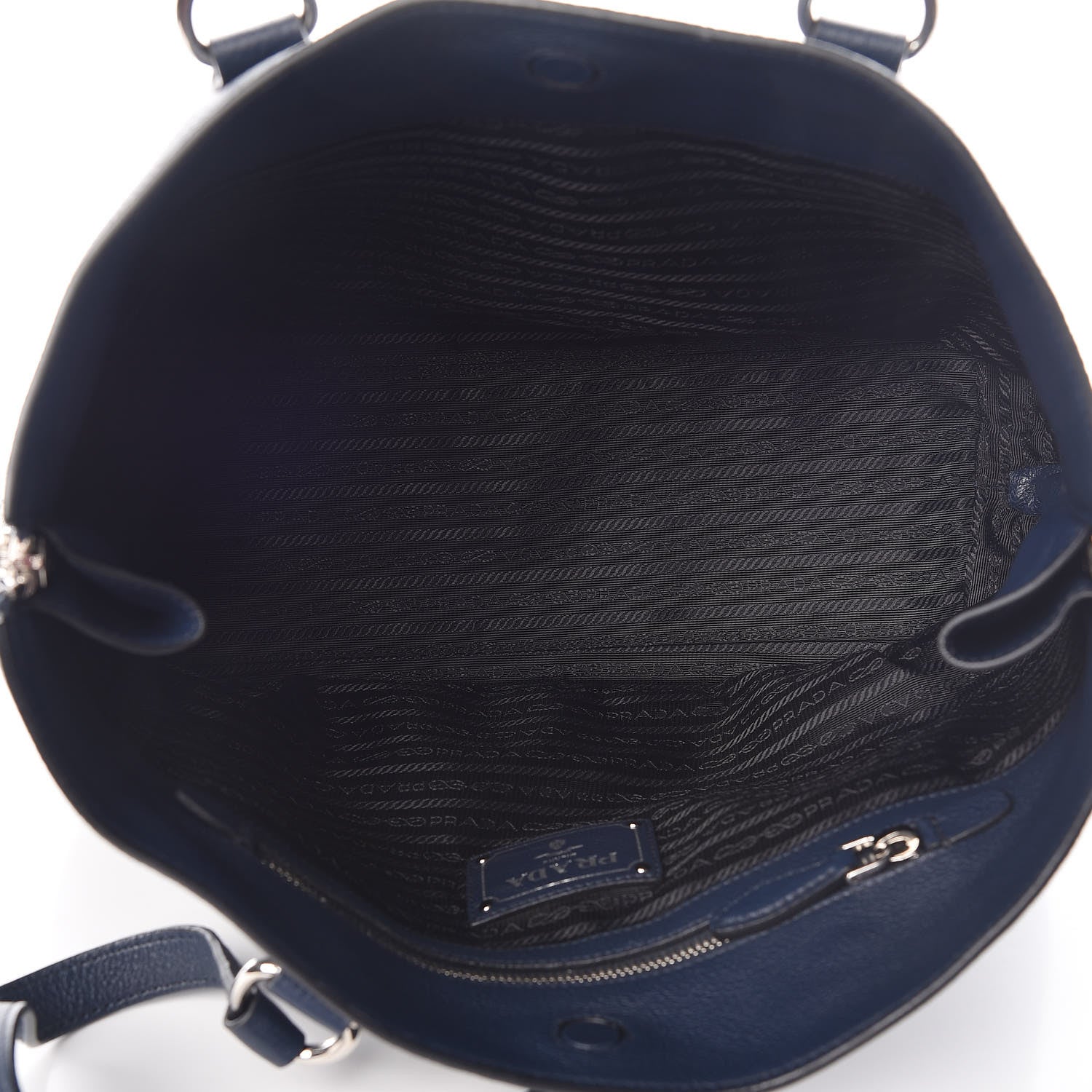Prada Vitello Phenix Shopping Tote Baltico 5 of 8