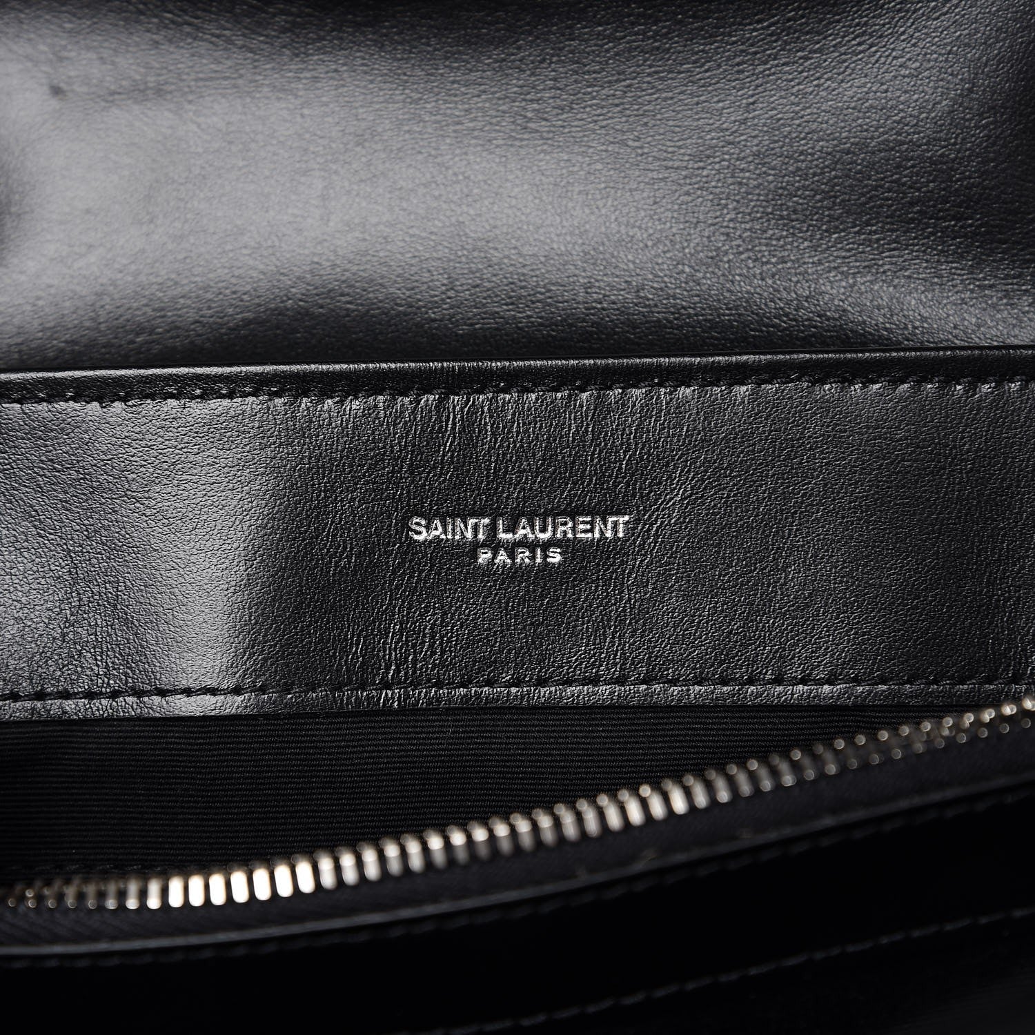 Saint Laurent Calfskin Y Quilted Monogram Medium Loulou Chain Satchel Black 7 of 8