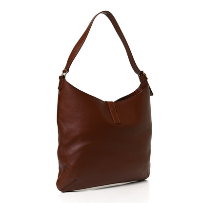 Saint Laurent Calfskin Monogram Hobo Cotto 3 of 10