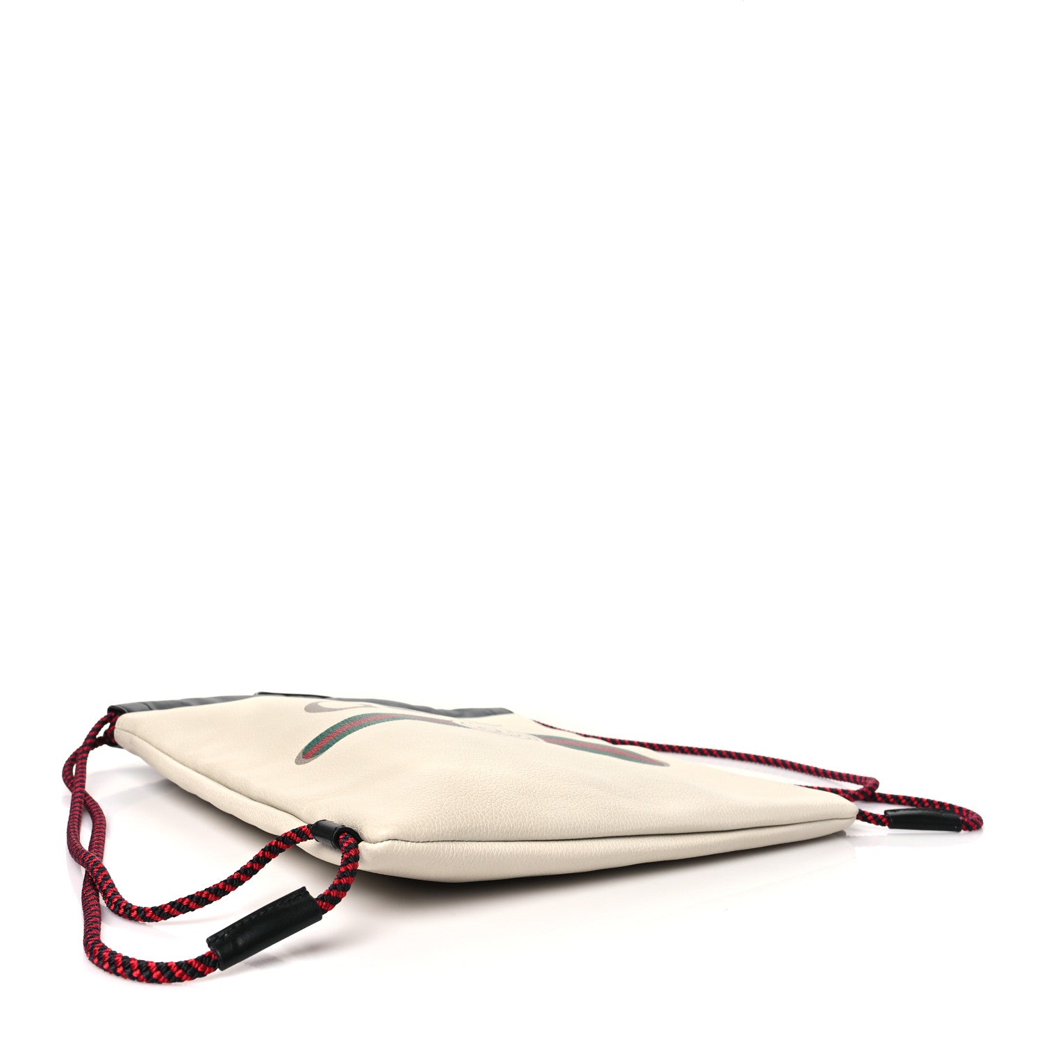 Gucci Calfskin Logo Drawstring Backpack Mystic White 5 of 11