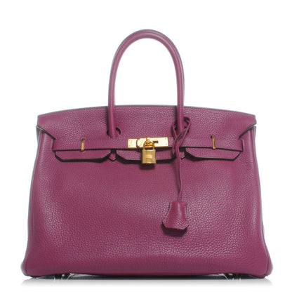 Hermes Taurillon Clemence Birkin 35 Tosca 1 of 9