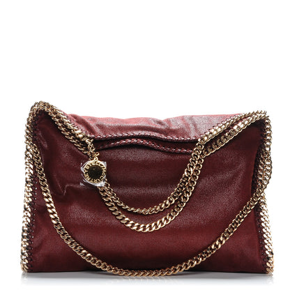 Stella McCartney Faux Leather Small Shaggy Deer Falabella Plum 1 of 8