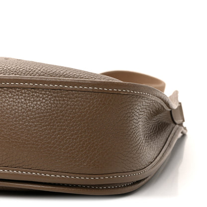 Hermes Taurillon Clemence Evelyne III PM Etoupe 10 of 12