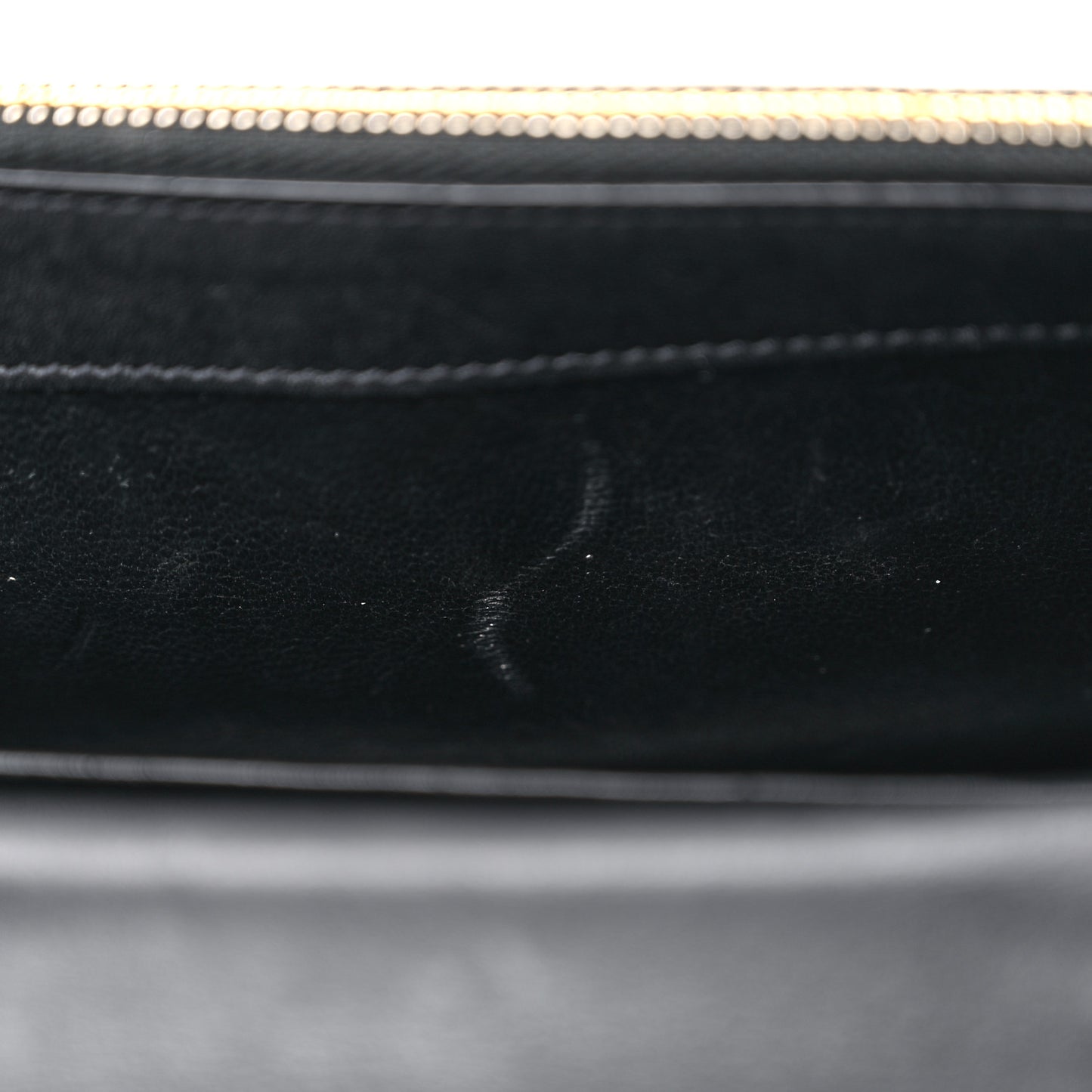 Smooth Calfskin Classic Monogram Kate Tassel Chain Wallet Black
