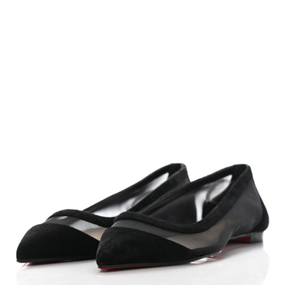 Christian Louboutin Veau Velours Rete Galativi Flats 35.5 Black 3 of 9
