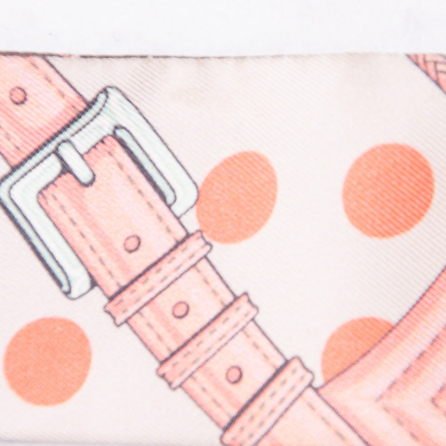 Silk Clic Clac a Pois Twilly Rose Nacre Marron Corail