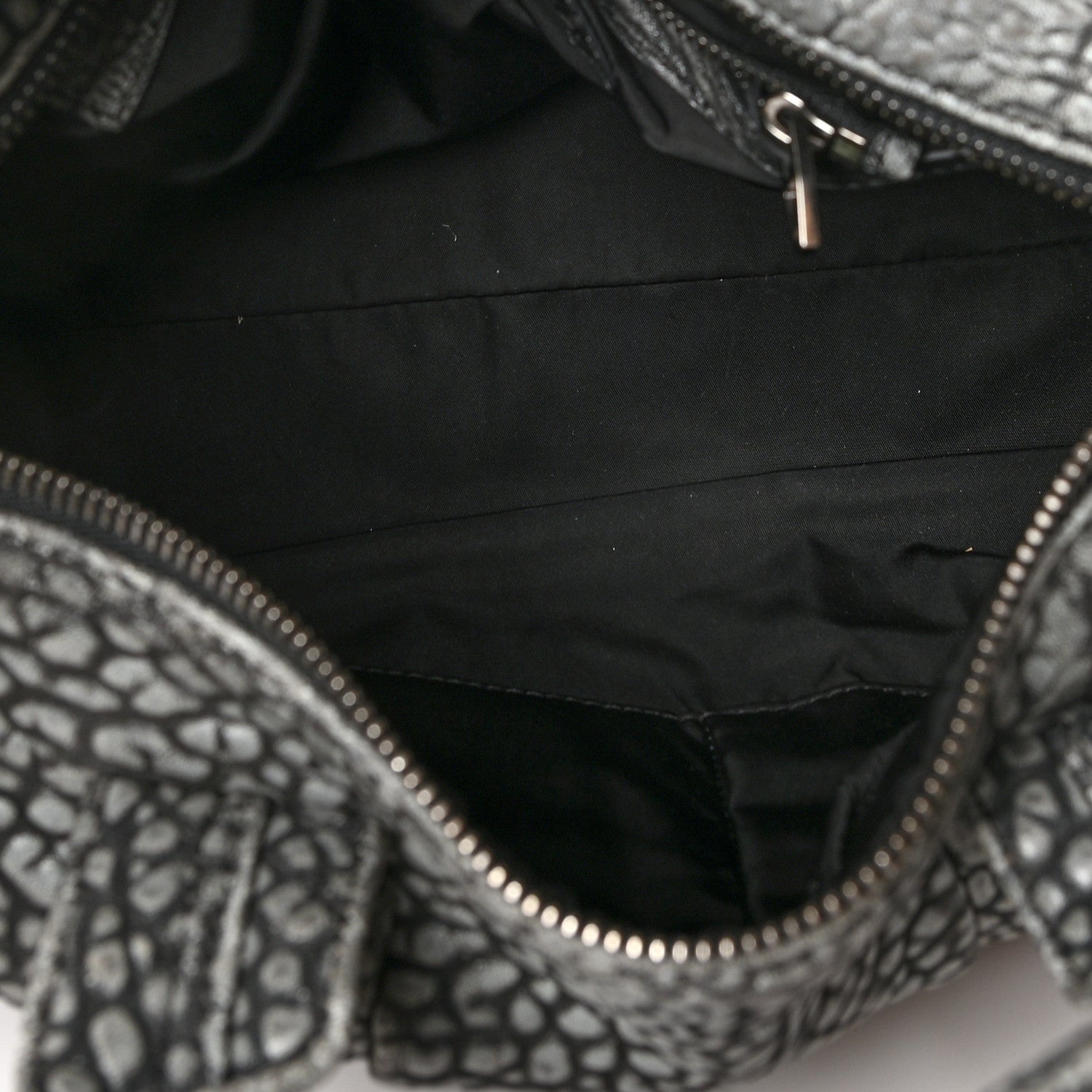 Alexander Wang Pebbled Lambskin Rocco Silver Hardware 4 of 8
