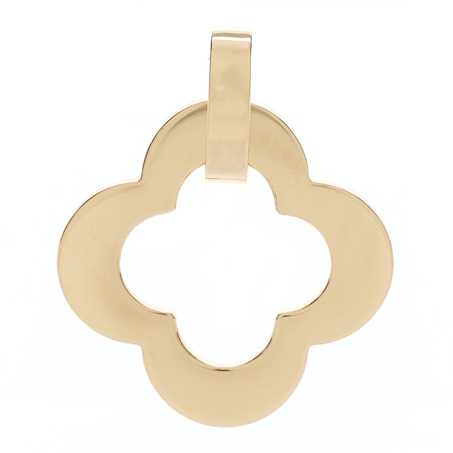 Van Cleef & Arpels 18K Yellow Gold Byzantine Alhambra Pendant 1 of 4