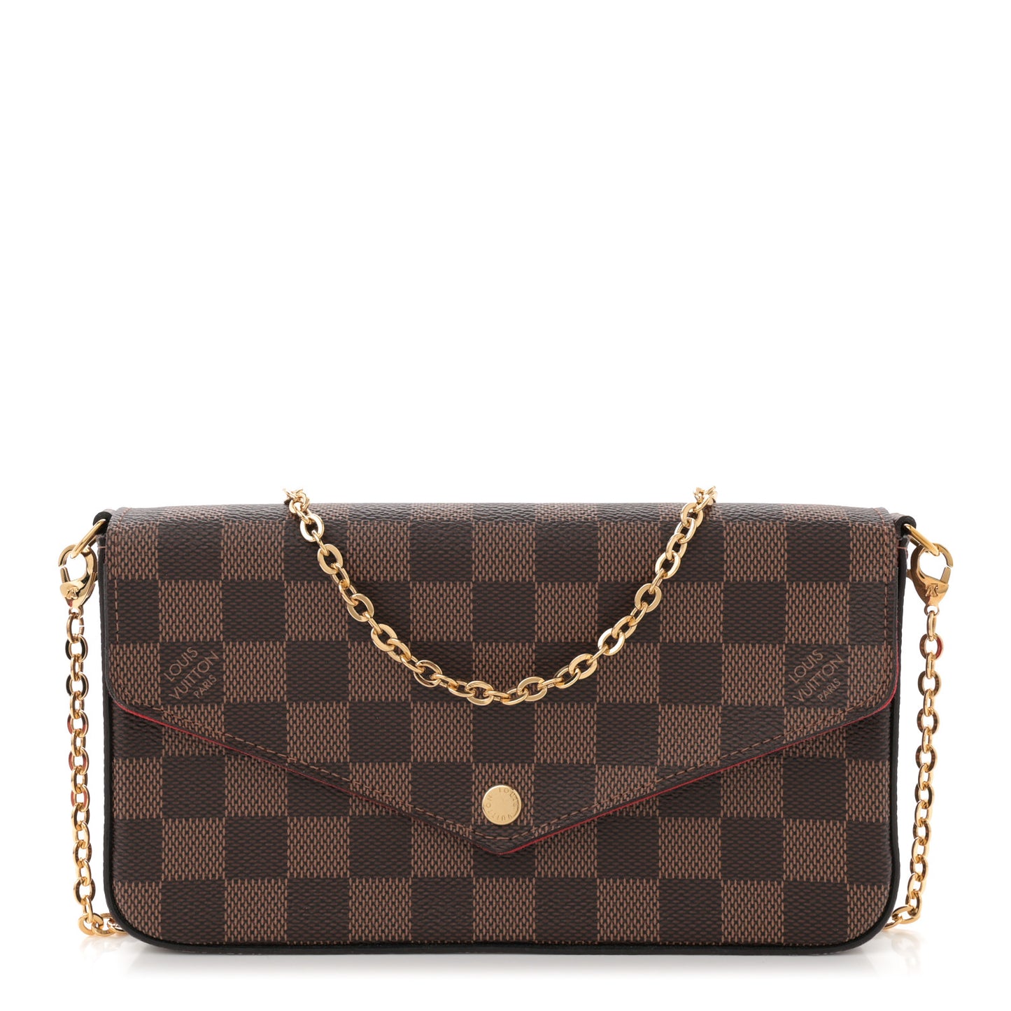 Damier Ebene Pochette Felicie Chain Wallet