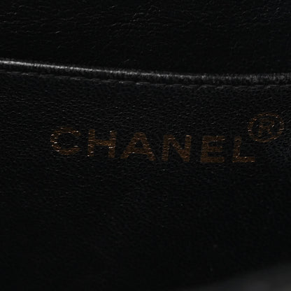 Chanel Patent Quilted XL Jumbo Single Flap Black 6 of 14