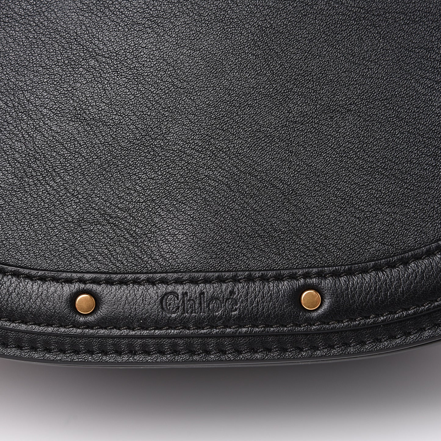 Calfskin Suede Medium Nile Bracelet Bag Black