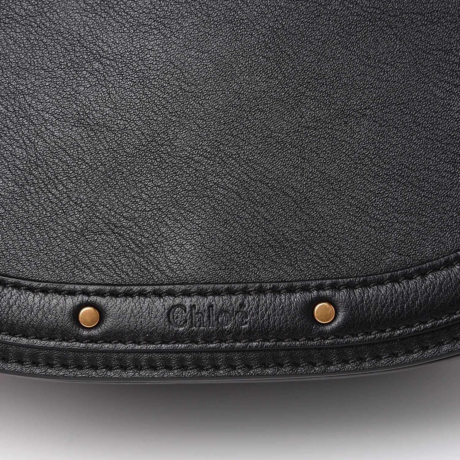 Chloe Calfskin Suede Medium Nile Bracelet Bag Black 7 of 11