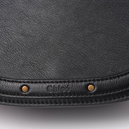 Chloe Calfskin Suede Medium Nile Bracelet Bag Black 7 of 11