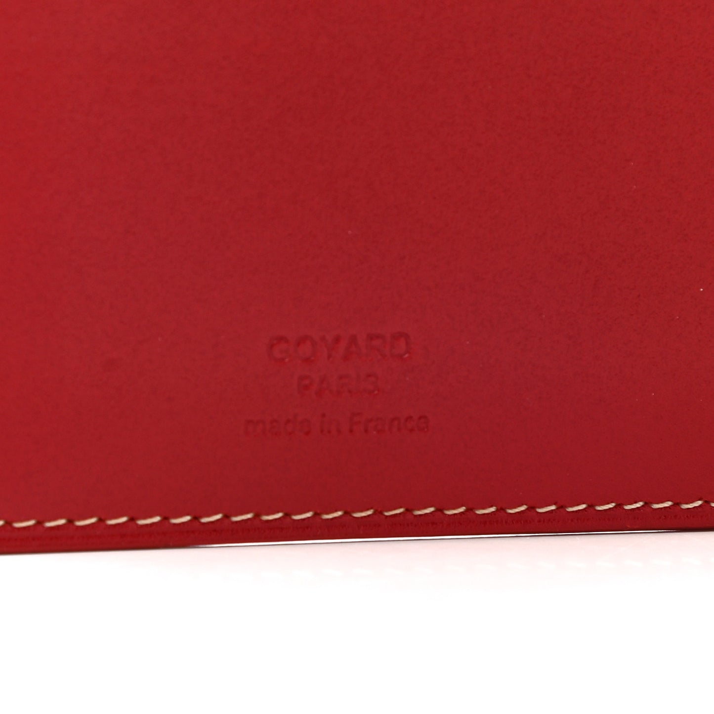 Goyardine Long Bi-Fold Wallet Red