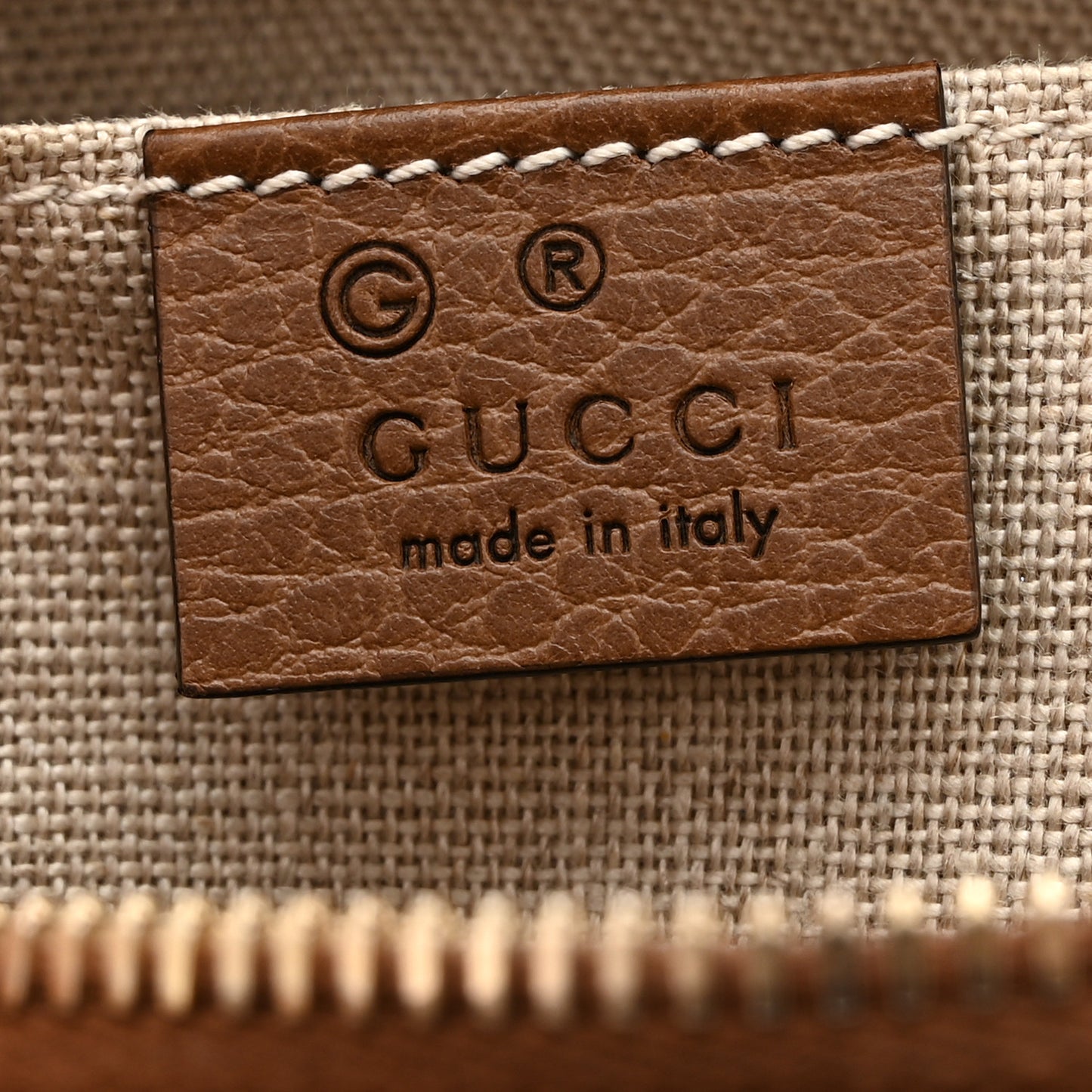 Monogram Mini Bree Messenger Bag Beige Tabacco