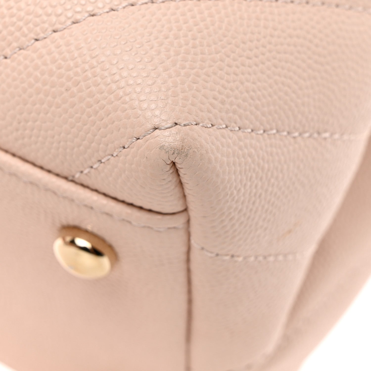 Chanel Lizard Embossed Caviar Chevron Quilted Small Coco Handle Flap Beige 11 of 17
