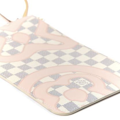 Louis Vuitton Damier Azur Tahitienne Neverfull MM GM Pochette 6 of 8