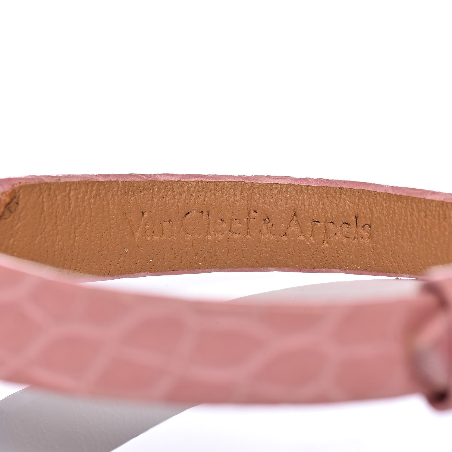 Van Cleef & Arpels 18K White Gold Alligator Diamond Pave Bezel 25mm Charms Quartz Watch 6 of 7