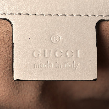 Gucci Calfskin Matelasse Small GG Marmont Shoulder Bag White 6 of 14